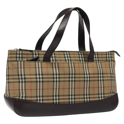 Burberry Nova Check Handbag Nova Check Canvas and leather, BEIGE, CANVAS, Handbag