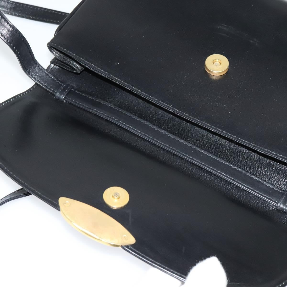 Bally Vintage Shoulder Bag Leather, Black, Leather, Shoulder Bag