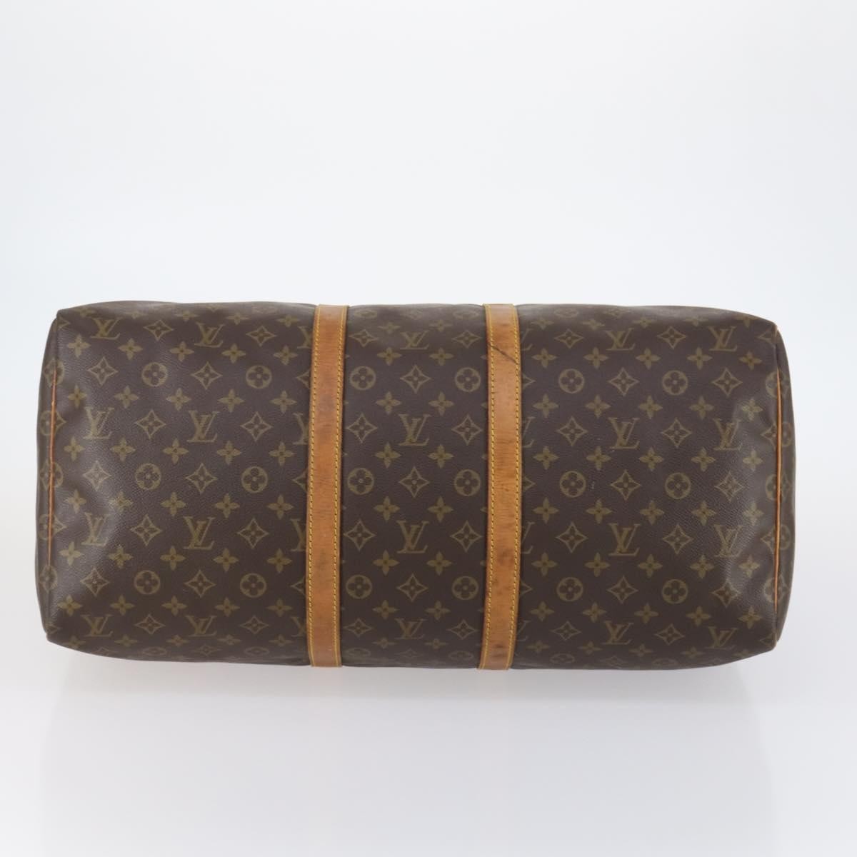 Louis Vuitton Keepall Bag Monogram Canvas, BROWN, CANVAS, Travel bag