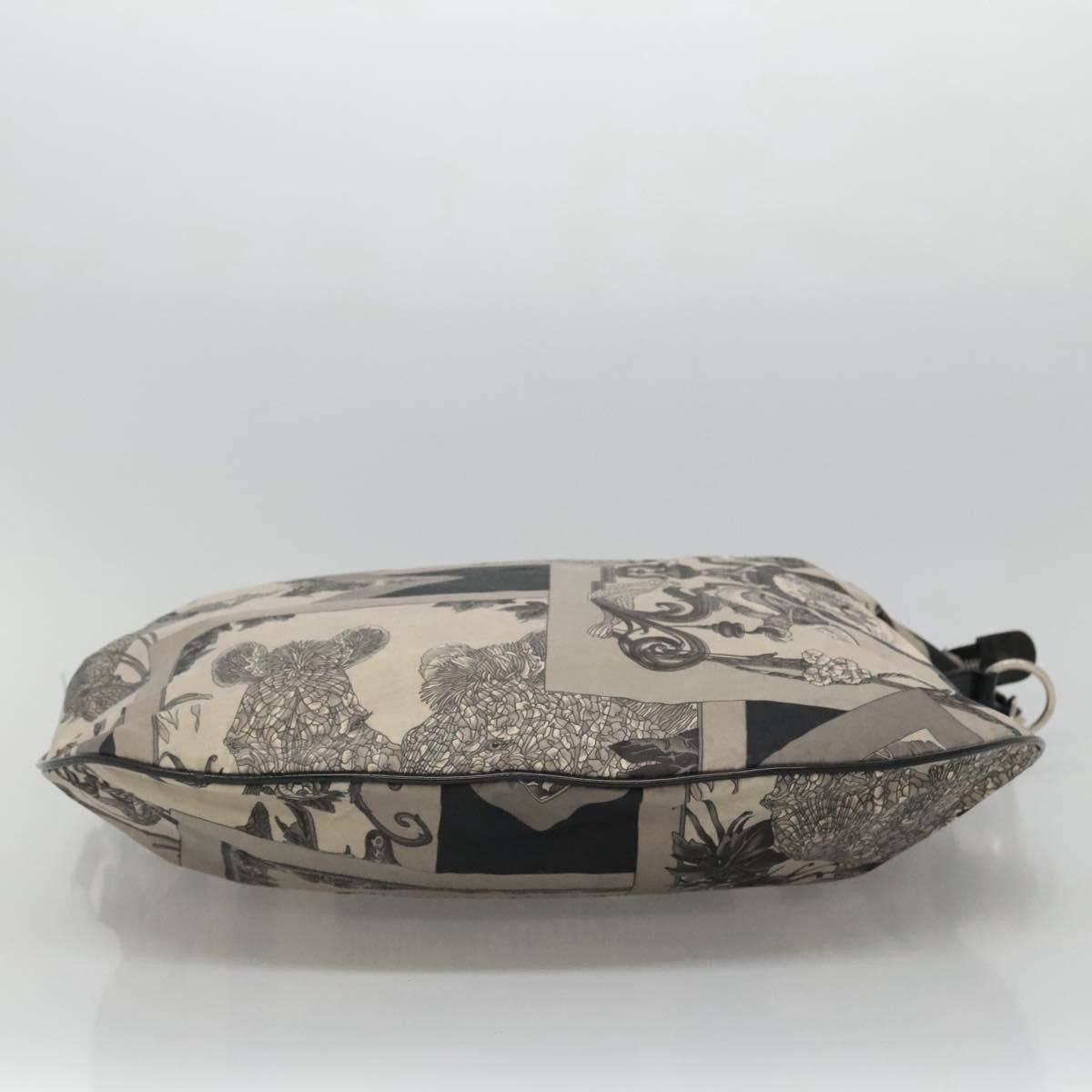 Salvatore Ferragamo Vintage Shoulder Bag Canvas, GRAY, CANVAS, Shoulder bag