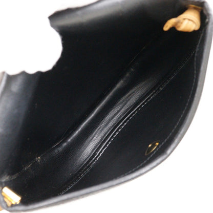 Christian Dior CD Shoulder bag Leather, BLACK, LEATHER, Shoulder bag