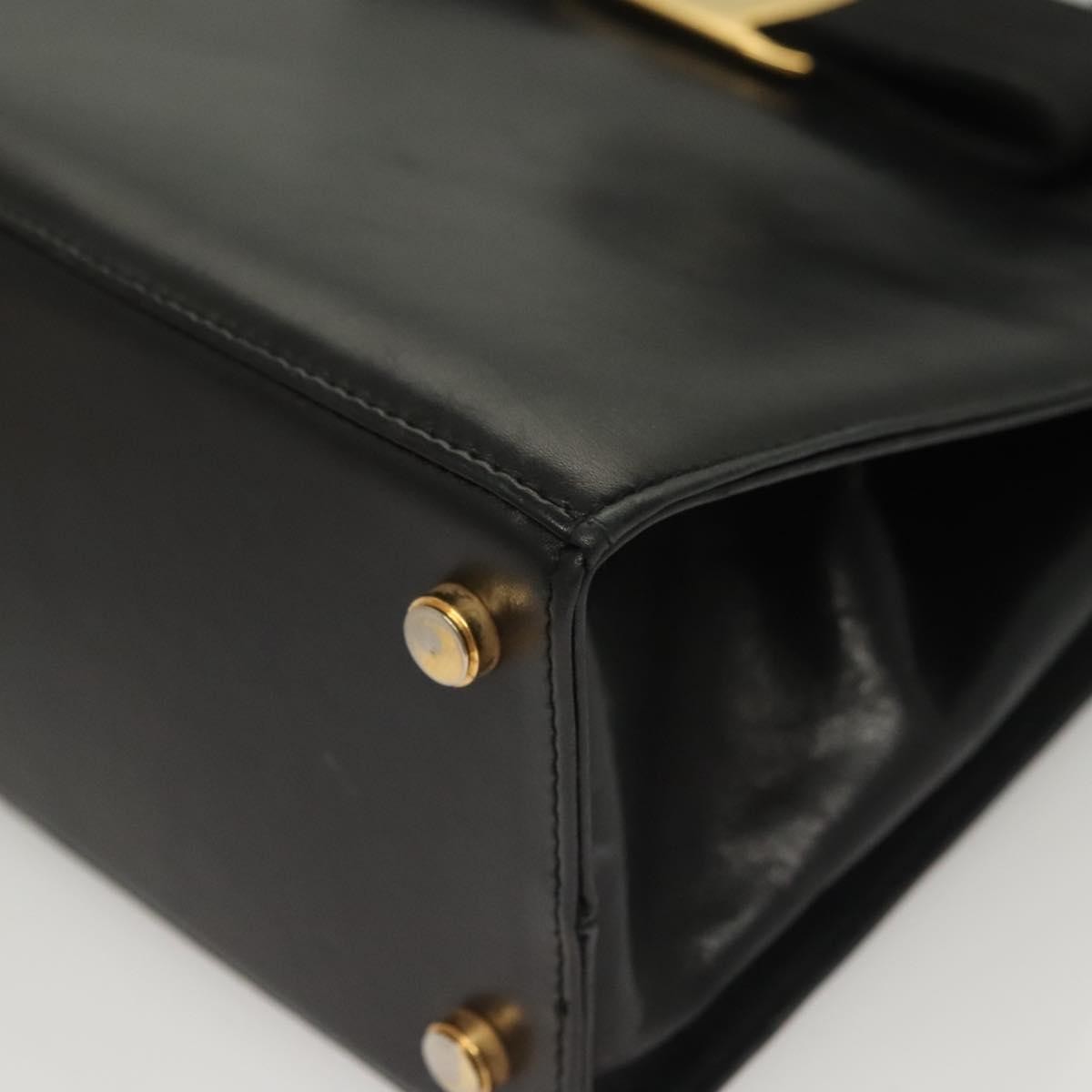 Salvatore Ferragamo Convertible Vara Bow Tote Leather, BLACK, LEATHER, Handbag