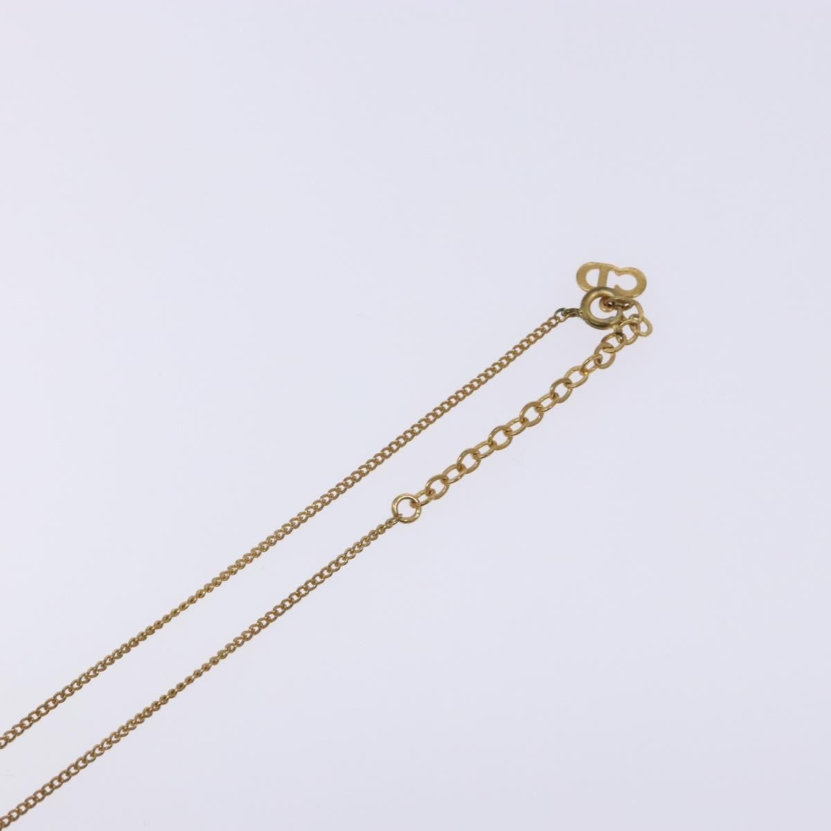 Christian Dior CD Round Pendant Necklace Metal, GOLD, METAL, Necklace