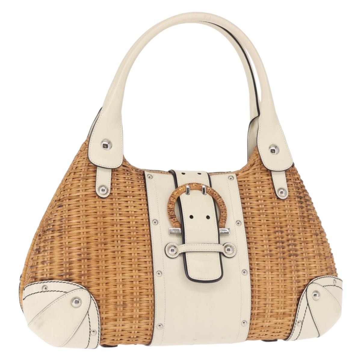 Salvatore Ferragamo Gancini Tote Leather, BROWN, LEATHER, Tote bag