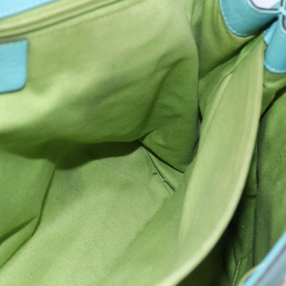 Salvatore Ferragamo Virna Satchel Leather, TURQUOISE, LEATHER, Tote bag