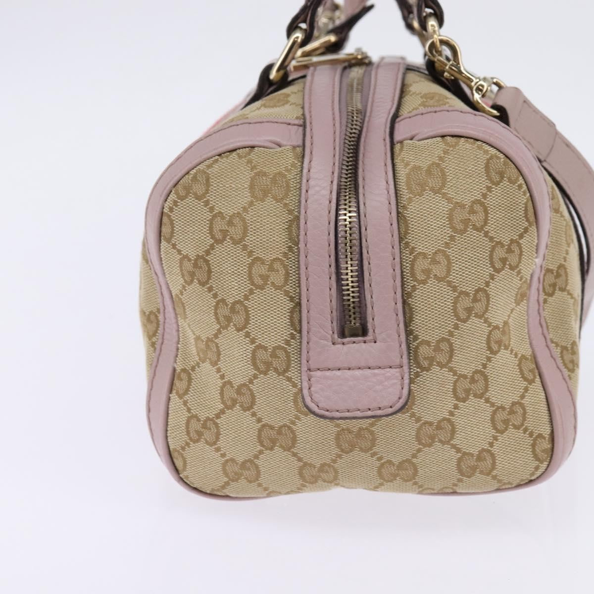 Gucci Vintage Web Boston Bag GG Canvas, BEIGE, CANVAS, Handbag