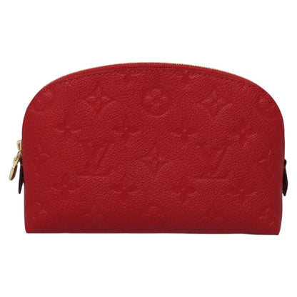 Louis Vuitton Cosmetic Pouch Monogram Empreinte Leather, RED, LEATHER, Toiletry Case