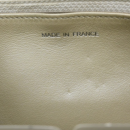 Chanel Timeless Wallet on Chain Textured Leather, Silver, Leather, Wallet