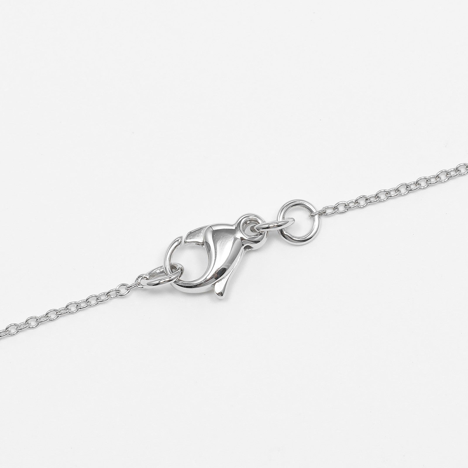 Tiffany & Co. Metro Cross Pendant Necklace 18K White Gold and Diamonds, SILVER, WHITE_GOLD, Necklace