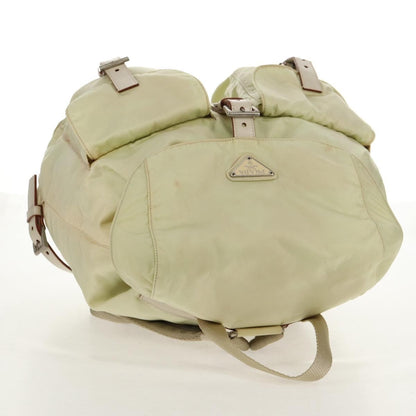 Prada Sac à dos Re-nylon nylon, BEIGE, NYLON, Backpack