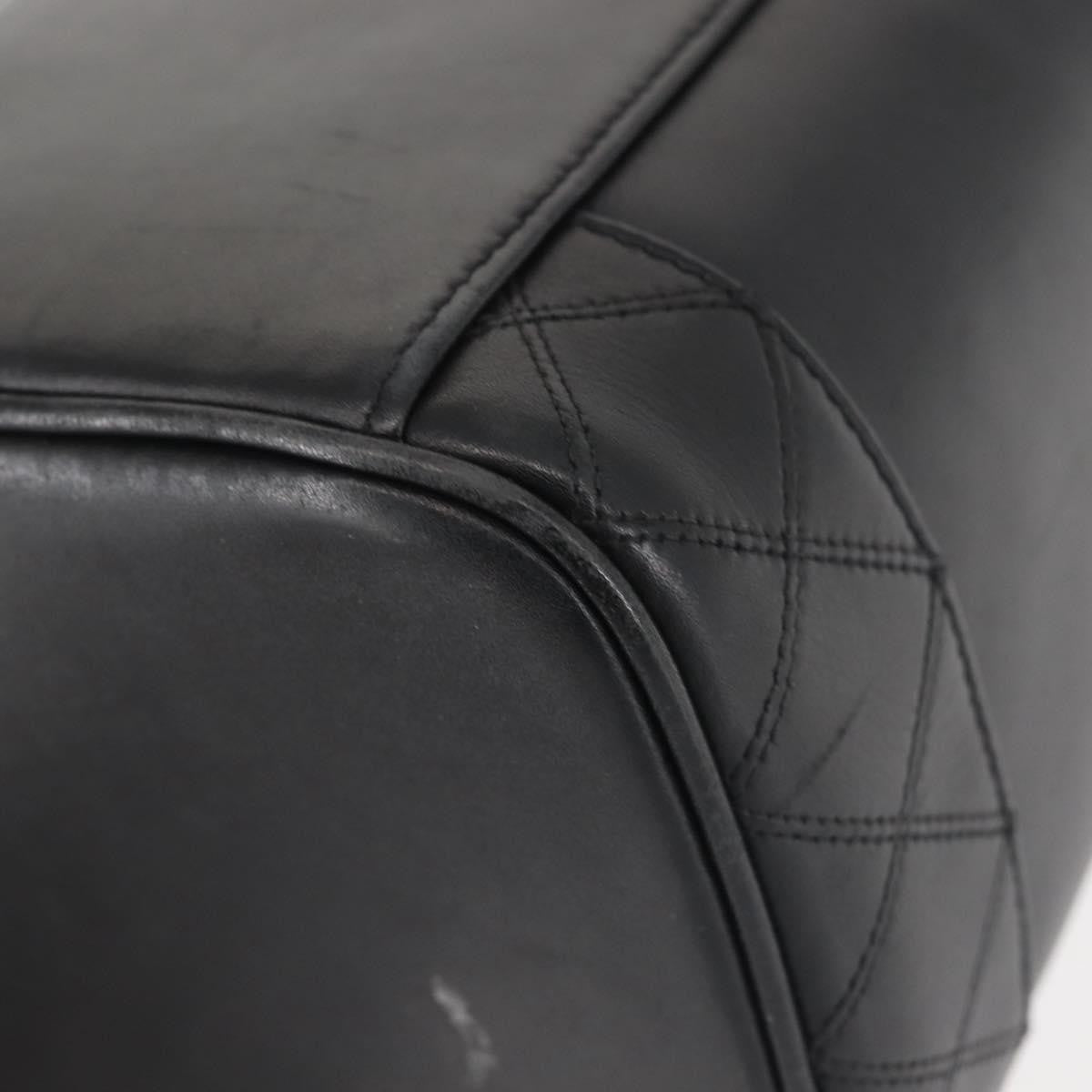 Chanel Vanity pouch Leather, BLACK, LEATHER, Toiletry Case