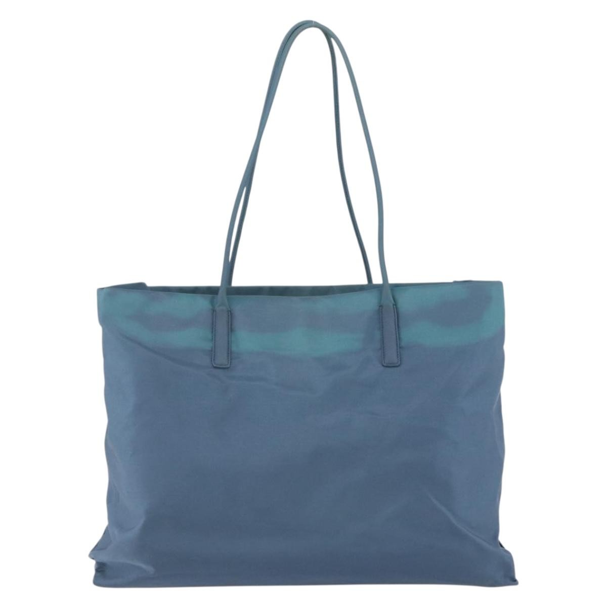 Prada Vintage Tote Tessuto, BLUE, NYLON, Shoulder bag