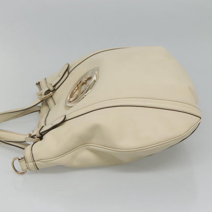 Gucci Britt Convertible Satchel Leather, BEIGE, LEATHER, Handbag