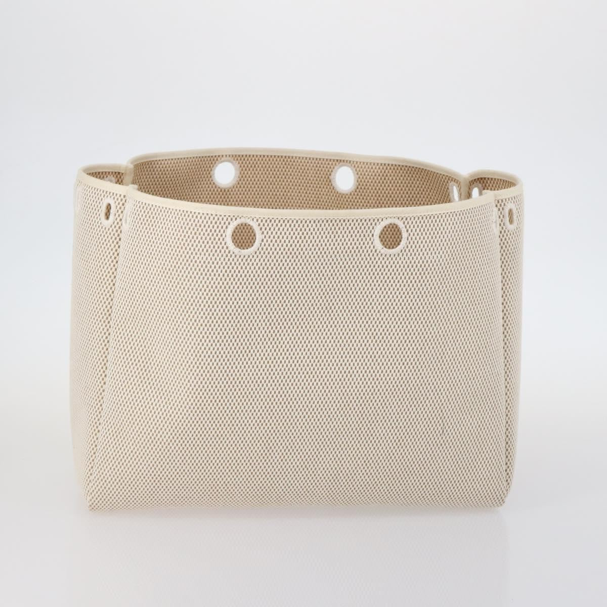 Hermes Herbag Cabas Toile and Leather, BEIGE, CANVAS, Tote bag