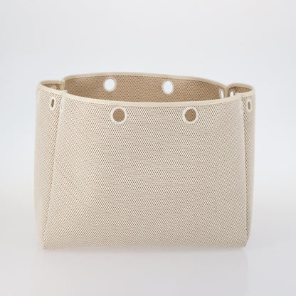 Hermes Herbag Cabas Toile and Leather, BEIGE, CANVAS, Tote bag