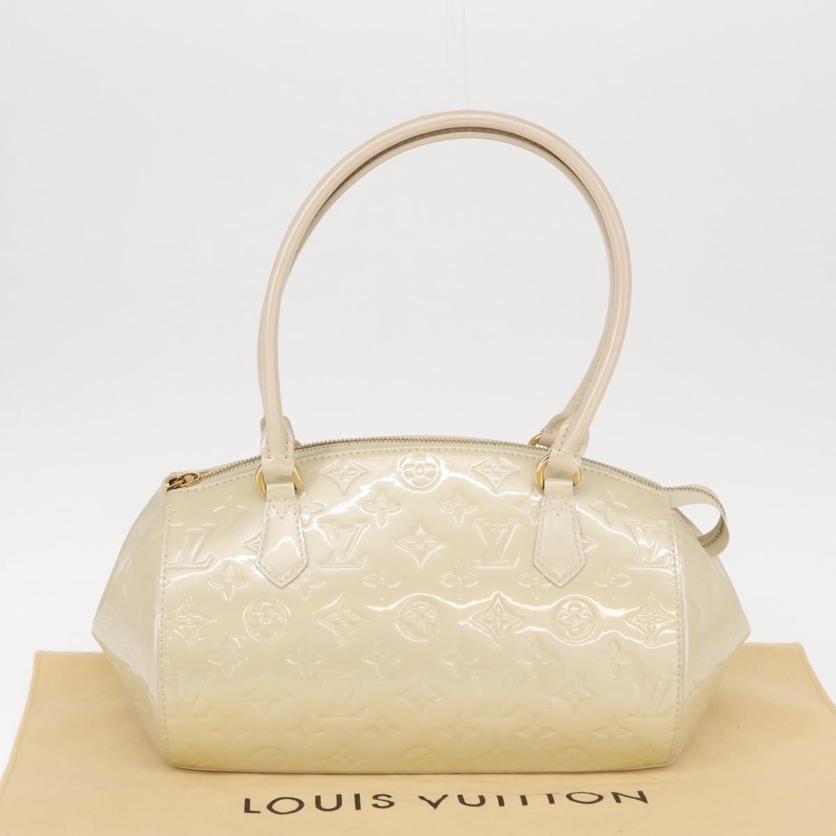 Louis Vuitton Sherwood Handbag Monogram Vernis, BEIGE, PATENT_LEATHER, Handbag