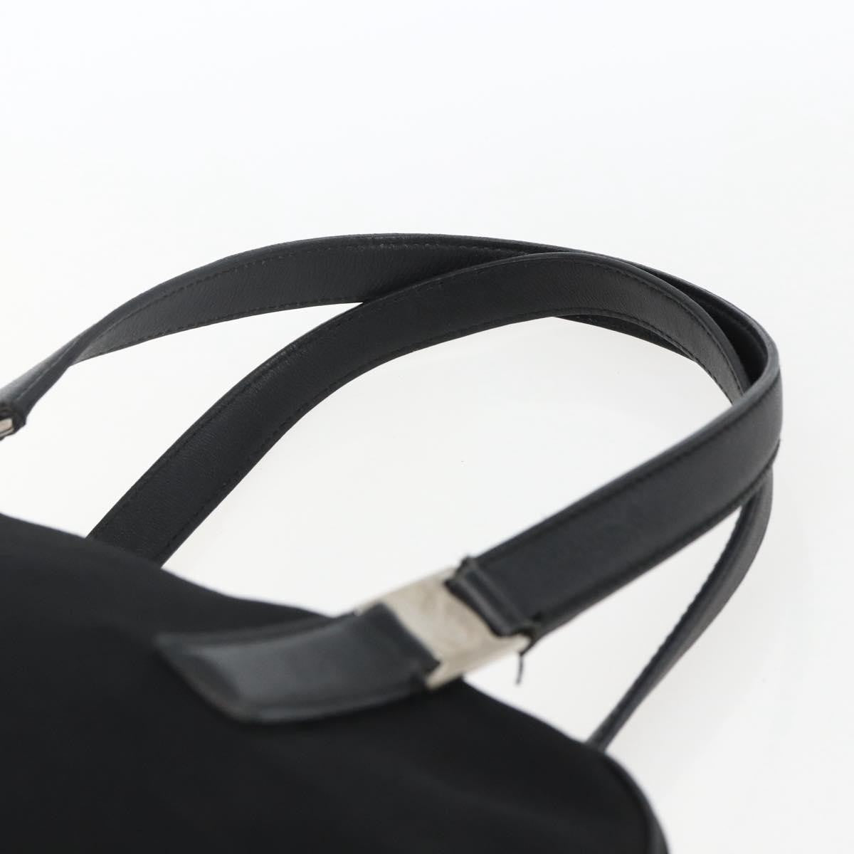 Salvatore Ferragamo Vintage Handbag Nylon, Black, Nylon, Handbag