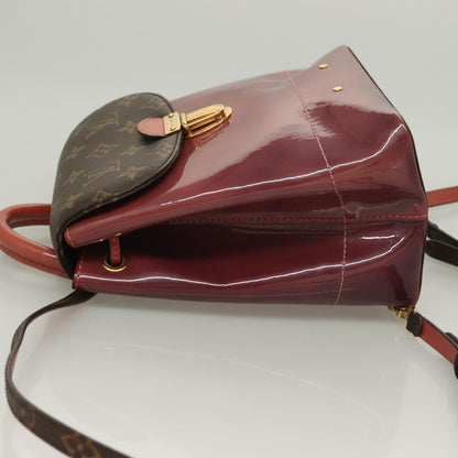 Louis Vuitton Hot Springs Backpack Vernis with Monogram Canvas, PINK, PATENT_LEATHER, Backpack