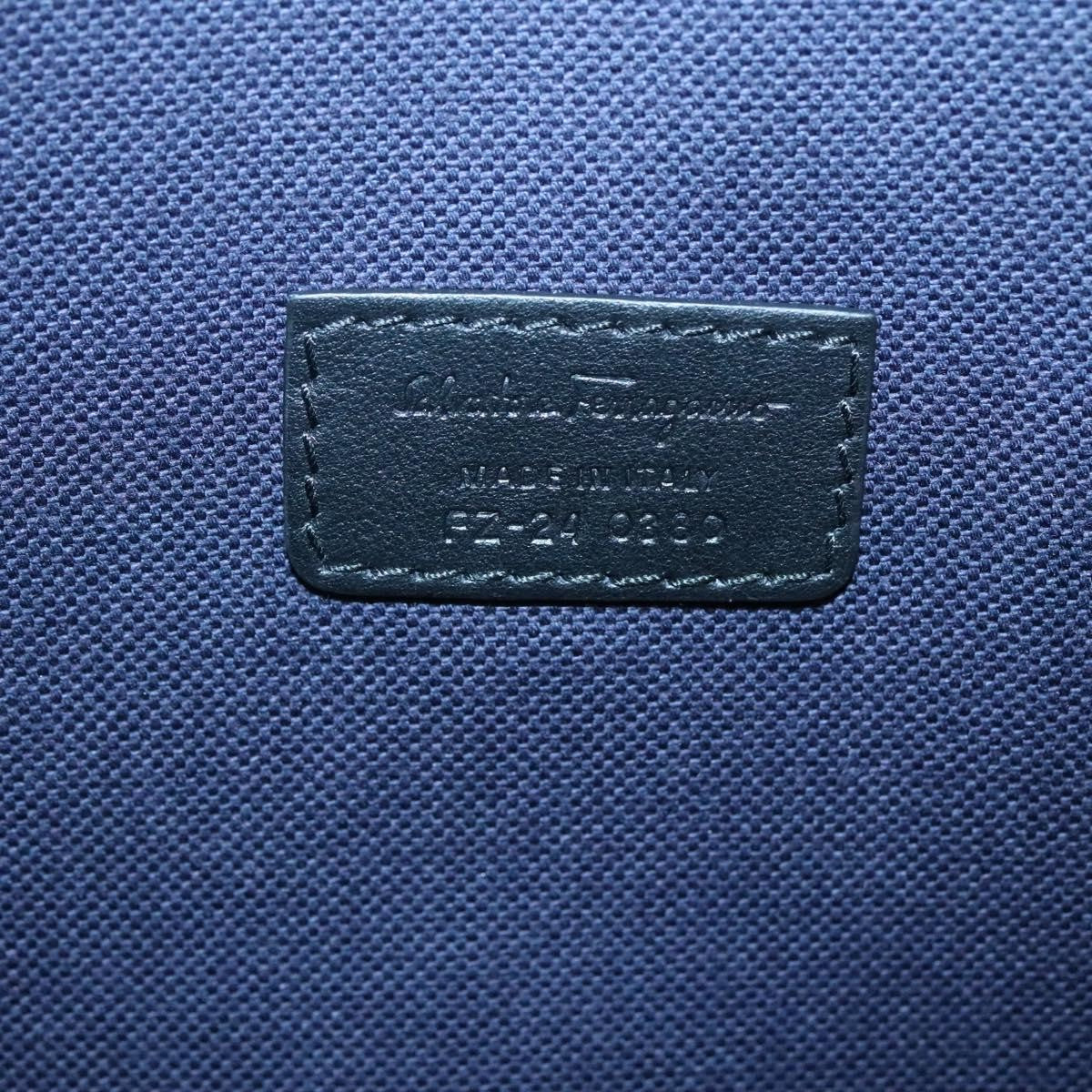 Salvatore Ferragamo Zip Pouch Motorcycle Print Leather, BLACK, LEATHER, Clutche & pouche