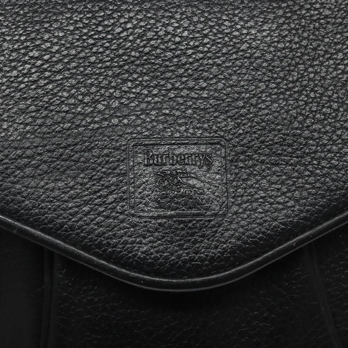 Burberry Flap Shoulder Bag Leather, BLACK, LEATHER, Shoulder bag