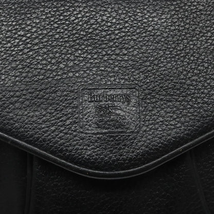 Burberry Flap Shoulder Bag Leather, BLACK, LEATHER, Shoulder bag