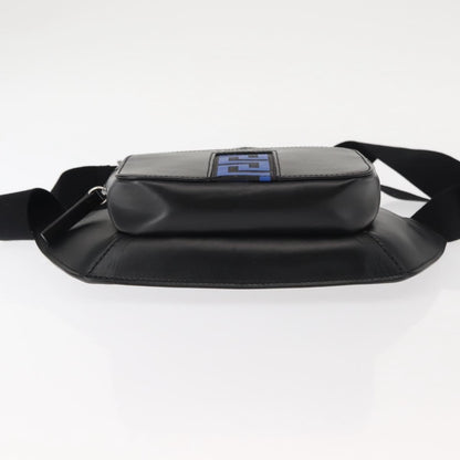 Versace Crossbody Pouch Studded Leather, BLACK, LEATHER, Clutche & pouche