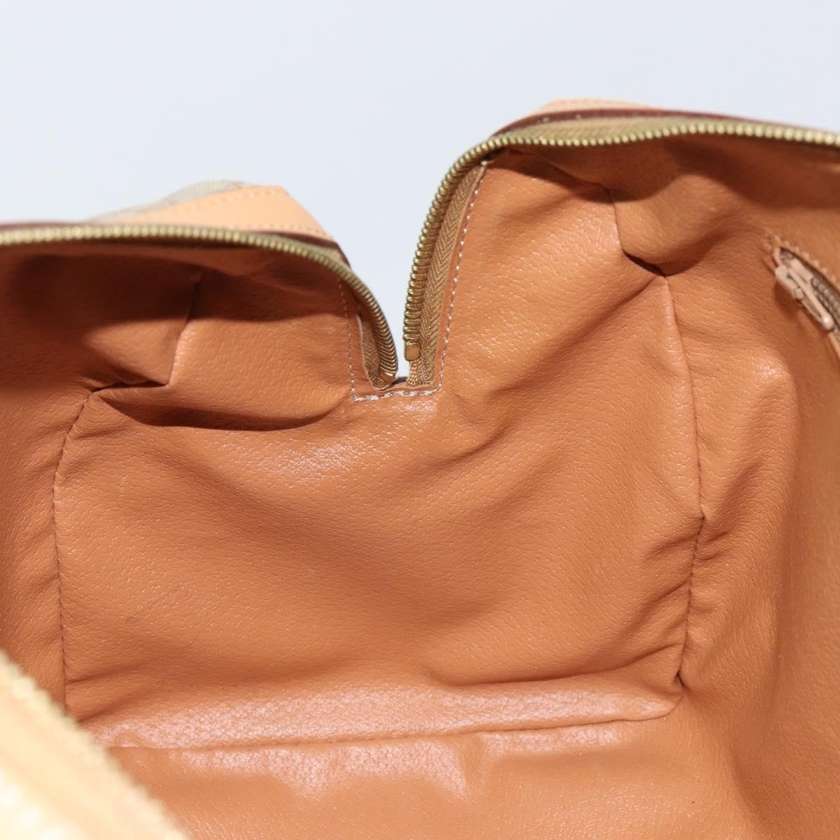 Celine Vintage Duffle Bag Macadam Coated Canvas, BEIGE, CANVAS, Travel bag