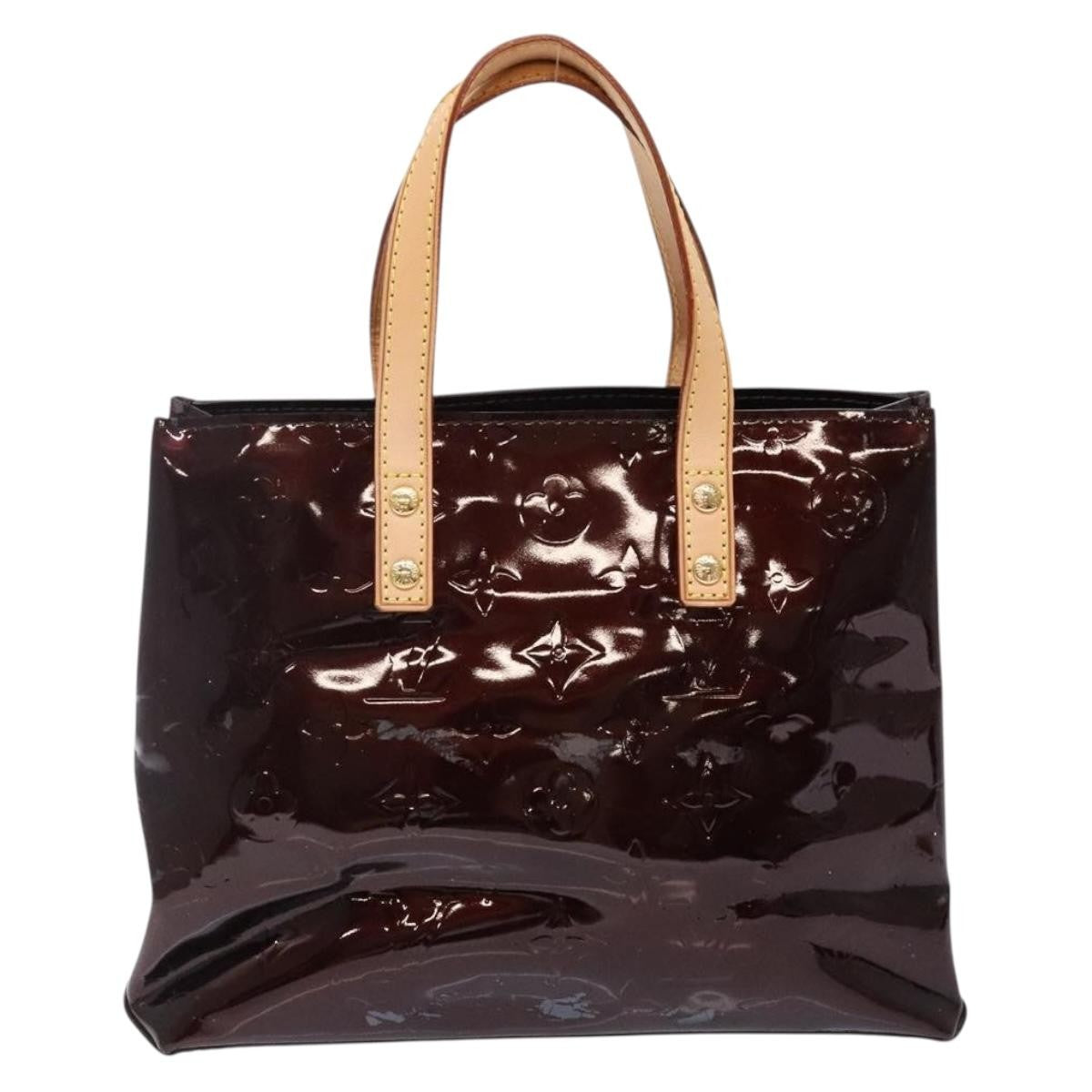 Louis Vuitton Reade Handbag Monogram Vernis, BURGUNDY, PATENT_LEATHER, Handbag