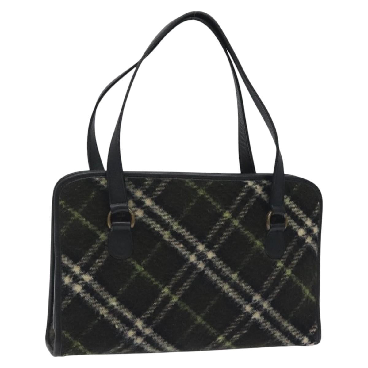 Burberry Nova Check Handbag Tweed, KHAKI, WOOL, Handbag