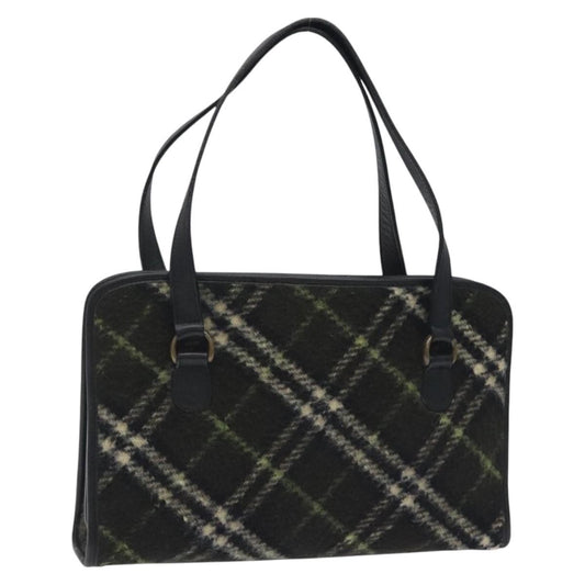 Burberry Nova Check Handbag Tweed, KHAKI, WOOL, Handbag