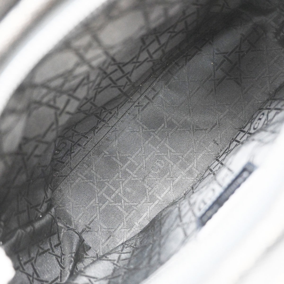 Christian Dior Vintage Lady Dior Bag Cannage Quilt Denim, BLACK, DENIM_JEANS, Handbag