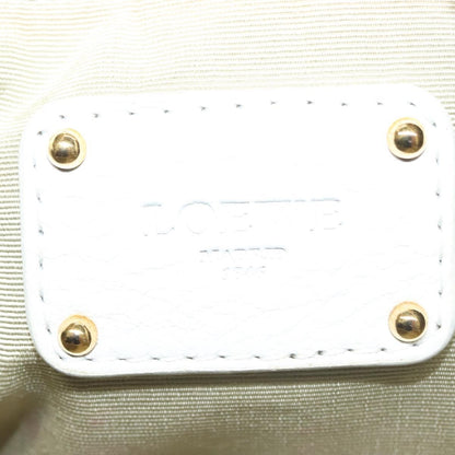 Loewe Chain Roller Handbag Leather, WHITE, LEATHER, Shoulder bag