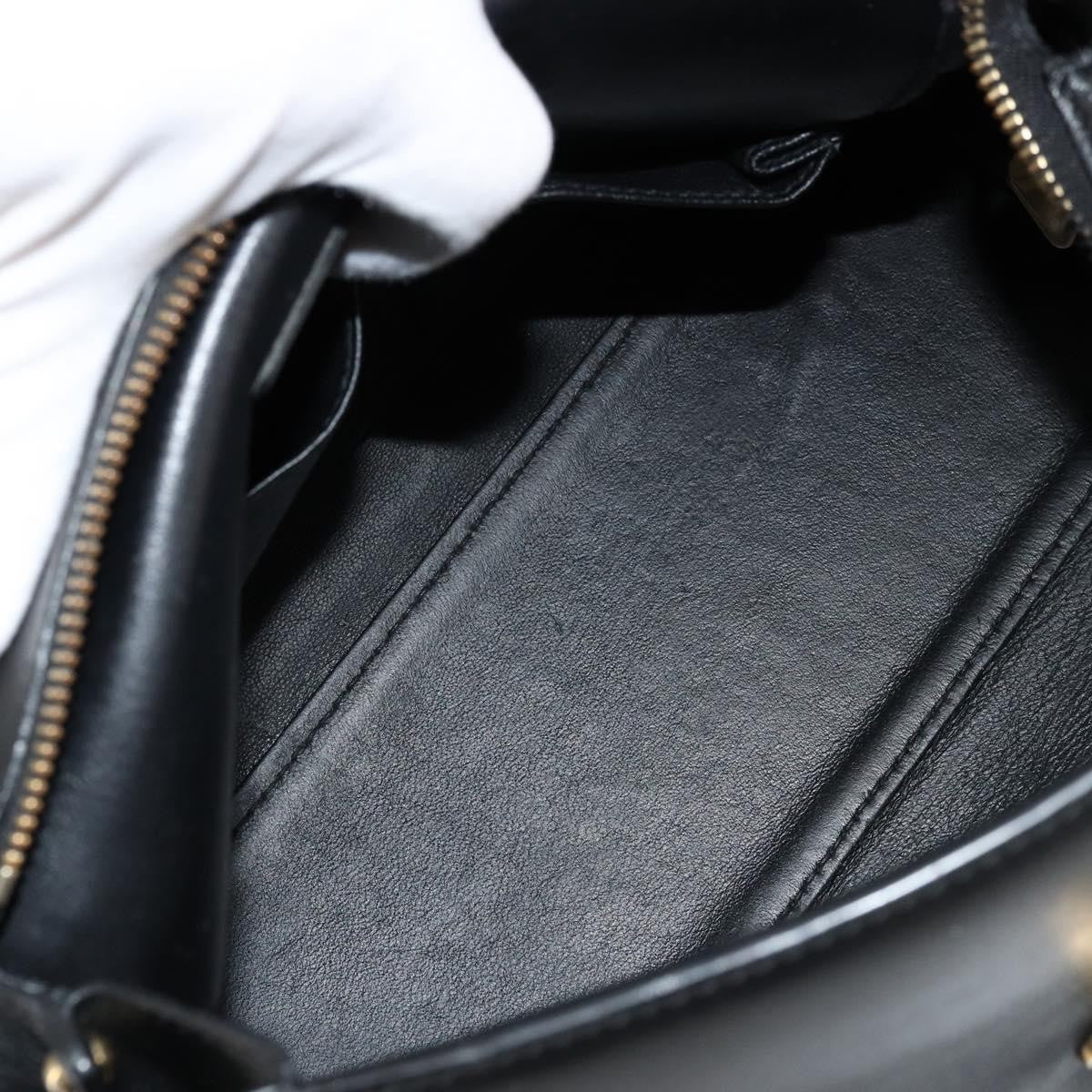 Salvatore Ferragamo Sofia Satchel Leather, Black, Leather, Handbag