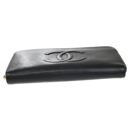 Chanel Timeless CC Zipped Wallet Goatskin, BLACK, LEATHER, Wallets