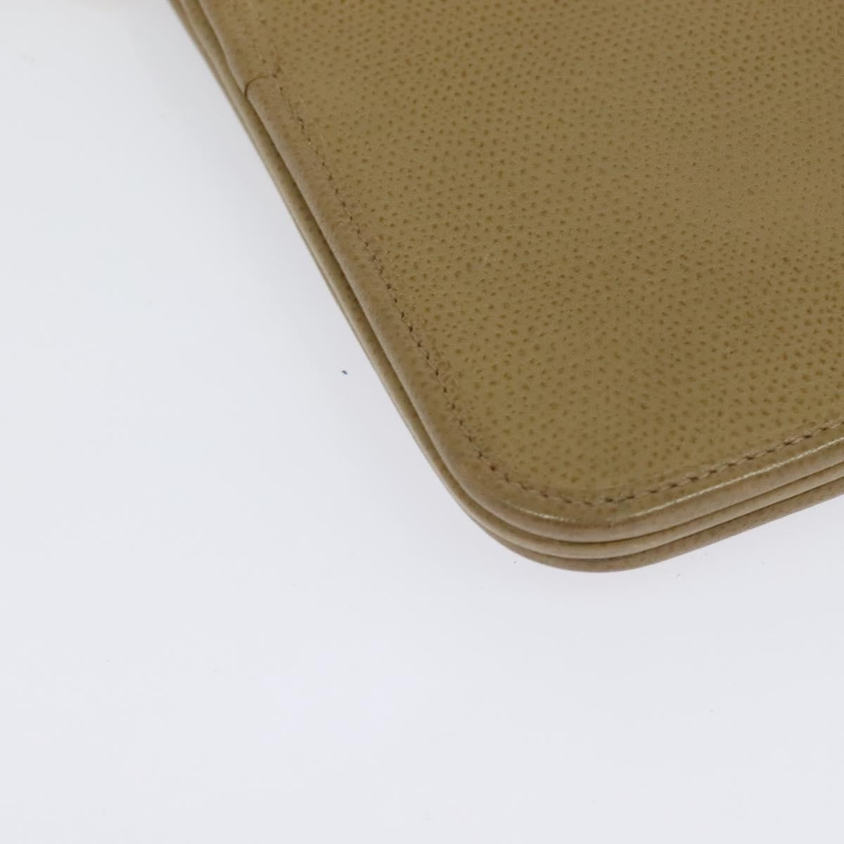 Christian Dior Vintage Chain Flap Shoulder Bag Leather, BEIGE, LEATHER, Shoulder bag