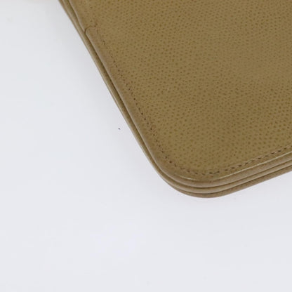 Christian Dior Vintage Chain Flap Shoulder Bag Leather, BEIGE, LEATHER, Shoulder bag