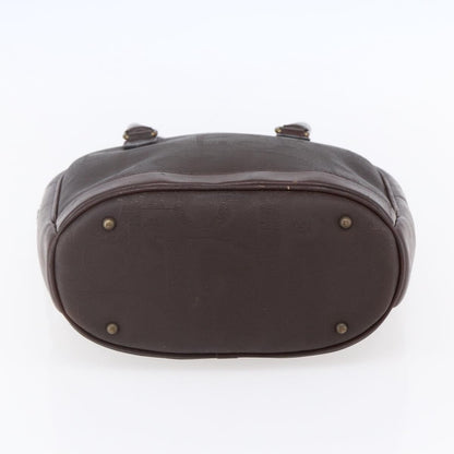 Christian Dior Vintage Trotter Handbag Canvas, BROWN, PVC, Handbag