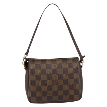 Louis Vuitton Trousse Make Up Bag Damier, BROWN, CANVAS, Clutche & pouche