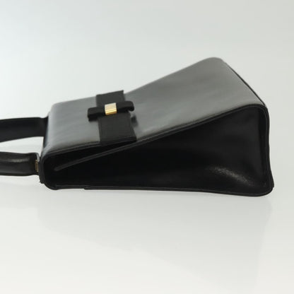 Salvatore Ferragamo Vala Handbag Leather, BLACK, LEATHER, Handbag