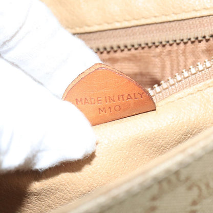 Celine Macadam Shoulder Bag Canvas, BEIGE, CANVAS, Shoulder bag