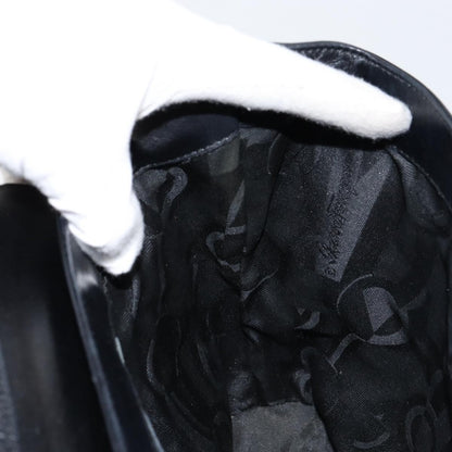 Salvatore Ferragamo Vintage Handbag Leather, BLACK, LEATHER, Handbag