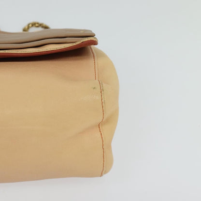 Chloe Vintage Flap shoulder bag Leather, BEIGE, LEATHER, Shoulder bag