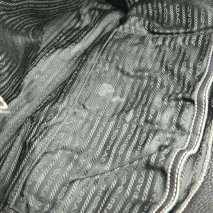 Prada Vintage Tote Leather, BLACK, LEATHER, Tote bag