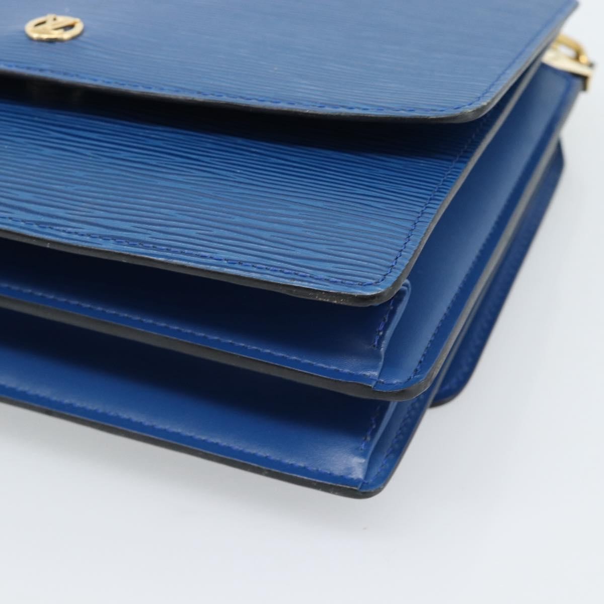 Louis Vuitton Grenelle Shoulder Bag Epi Leather, Blue, Leather, Shoulder Bag