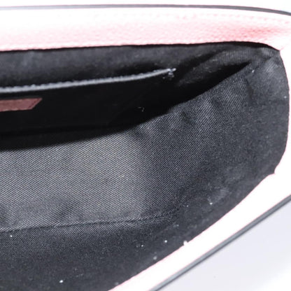 Versace Virtus Flap Messenger Bag Leather, PINK, LEATHER, Shoulder bag