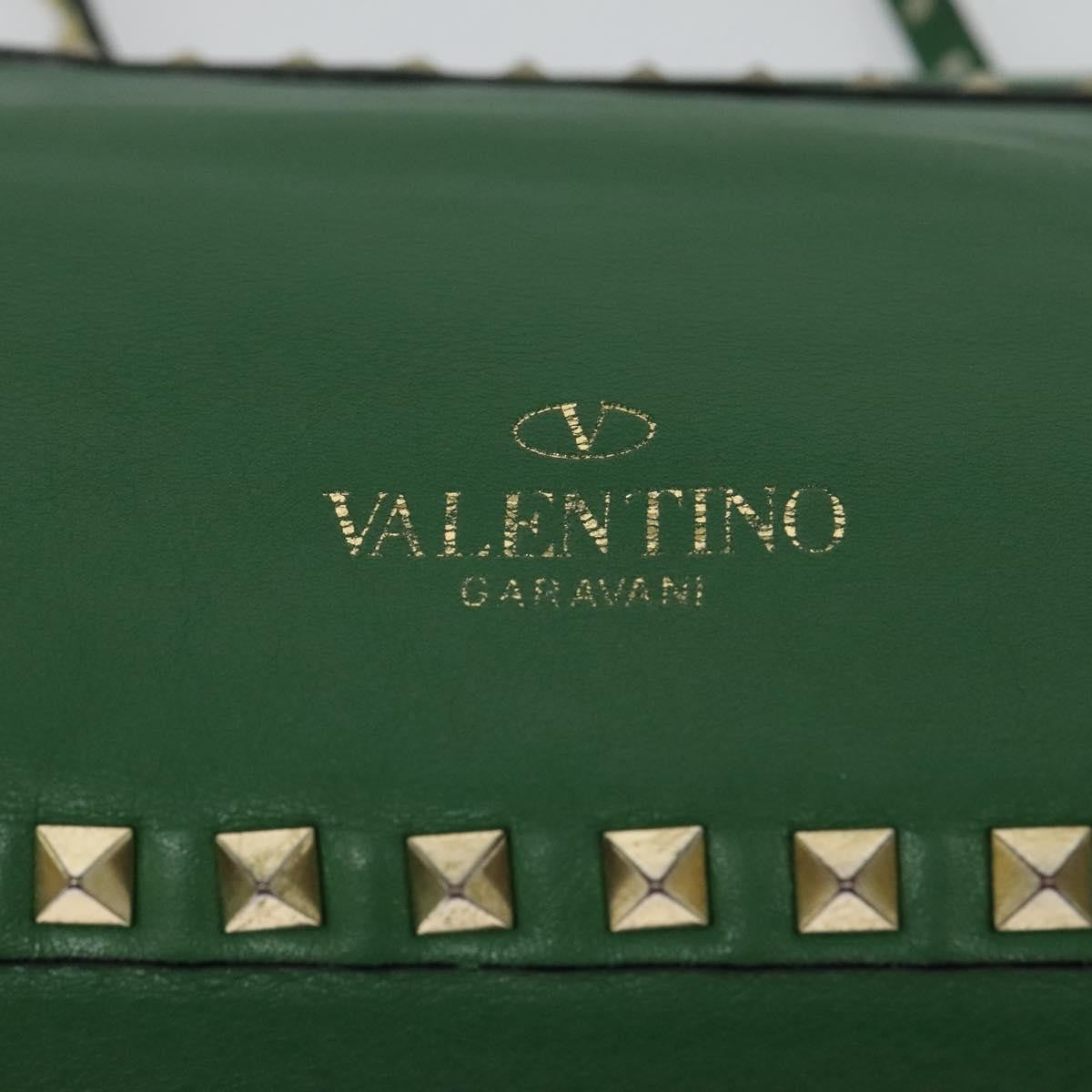 Valentino Garavani Rockstud Tote Soft Leather, GREEN, LEATHER, Tote bag
