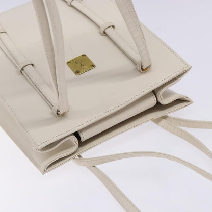 MCM Vintage Shoulder Bag Leather, WHITE, LEATHER, Shoulder bag