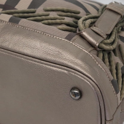 Burberry Nova Check Tote Canvas and Leather, GRAY, CANVAS, Tote bag