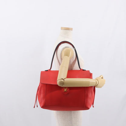 Louis Vuitton Lockme Handbag Leather, RED, LEATHER, Handbag