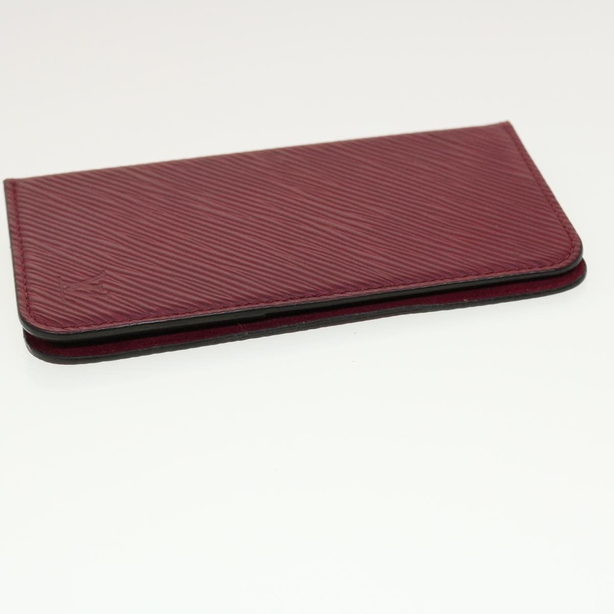 Louis Vuitton iPhone X / XS Folio Epi Leather, BURGUNDY, LEATHER, Tech accessory
